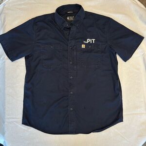 Carhartt Dark Blue Casual Button Down Shirt